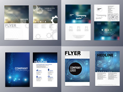 宣传单设计矢量素材——素材中国sccnn.com代理代办服务